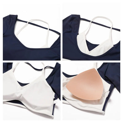 SPARK Workout Crop Top with with Built in Bra