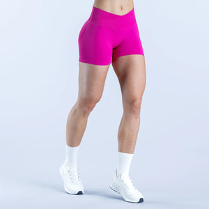 SPARK Seamless Cross Waist Hip Lift Yoga Shorts RXW3011