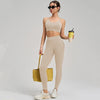 Seamless Sand Washed Yoga Two-piece Set in Frostedchampagne