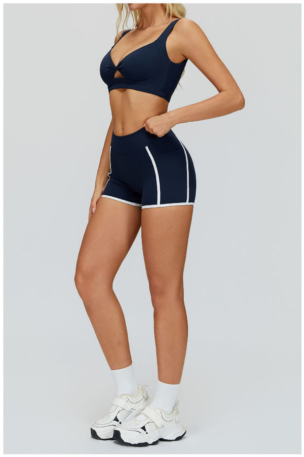 Women_s_Twist_Hollow_Open_Back_Yoga_Fitness_Bra_in navy a set side short