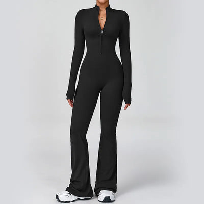 SPARK Zipper Long-sleeved Yoga Jumpsuit ZC2012