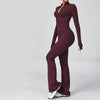 SPARK Zipper Long-sleeved Yoga Jumpsuit ZC2012