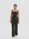 SPARK High Waisted Wide Leg Sweatpants for Women in green a set video