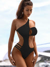 SPARK One Shoulder Solid Color Swimsuit CS6469