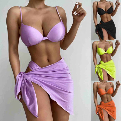 SPARK Gathered 3 PCS Set Swimwear CS6318