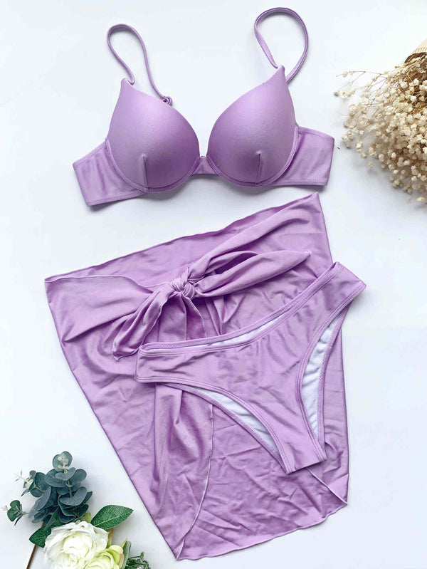 SPARK Gathered 3 PCS Set Swimwear CS6318