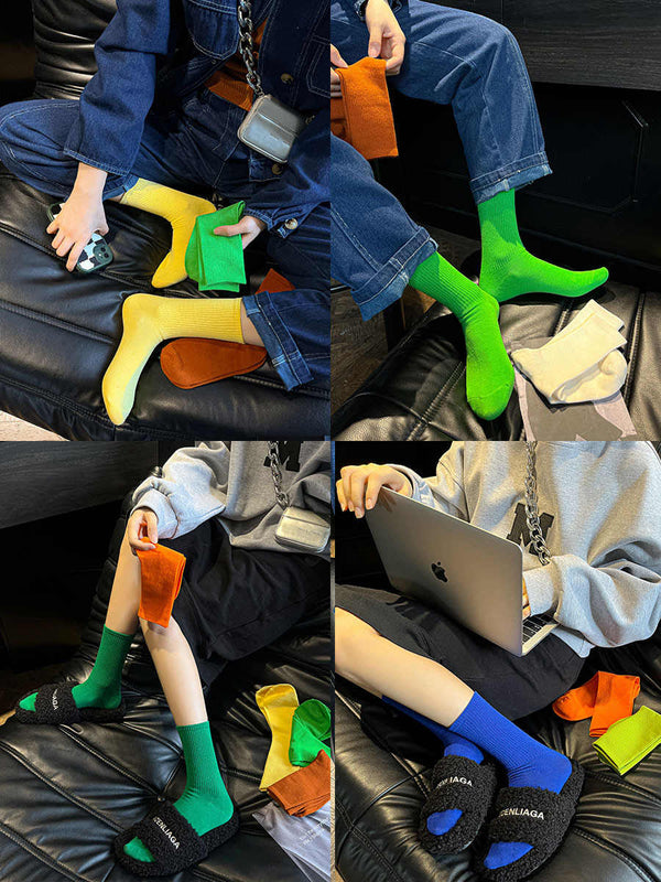 SPARK Spring And Autumn Thin Candy Color Stockings