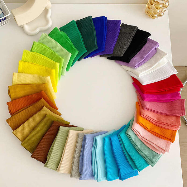 SPARK Spring And Autumn Thin Candy Color Stockings